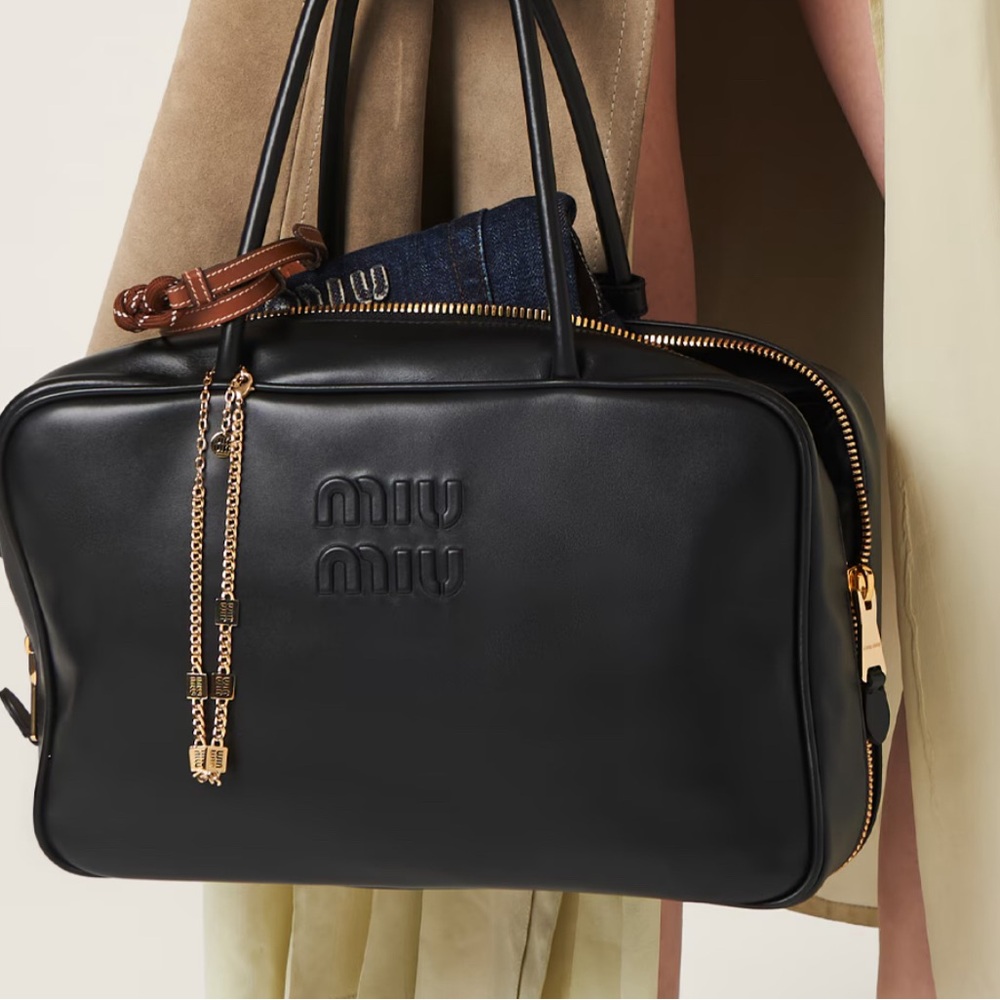Pre loved Miu Miu leather top handle bag